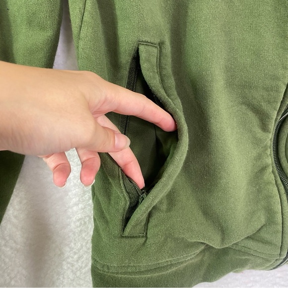 Lacoste Sport Green Full Zip Hoodie Size S - Picture 4 of 7